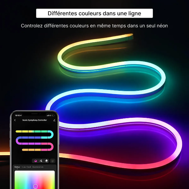 Bandes LED RGB NovaVibe - Éclairage d'Ambiance Multicolore